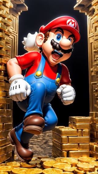 Hasilkan photo real version dari karakter ((Mario)) yg berasal dari Video Games, Mario berperan sebagai as penjelajah coin maze, berbaju merah, kumis lebat bukan main, bulan tampak di langit, tampak utuh full body, berbadan kekar muscular dan vein berotot, photo ini harus terlihat seperti di photo studio dan diambil oleh the best cameraman terbaik seantero jagat untuk menghasilkan komposisi gambar yang memuaskan setiap mata yang melihatnya. 
"hahahaha... I love Indonesia" :p