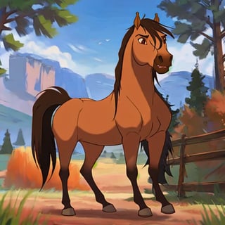 , 1horse, buckskin coloured horse with a black mane without white spots with a dark brown nose, a black tail, and brown eyes, (best quality, masterpiece),