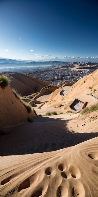 The Sands of Time, resident of the city of Alamut, (behind is the city of Alamut) wide and open image, (attractive and sensitive body), light clothing silk, Dark and Gloomy, Drama, Jimmy Chin, Joel Sartore, David Guttenfelder, Isometric Perspective, Harmony, Modern Urban Composition, Epic, Ancient,realhands