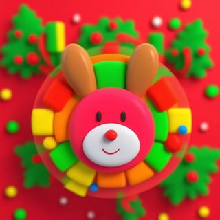 christmas theme towel-textured hanging in blurry background, colorful plastic circle moldure in the center laying on towel-background with a very very very very very very very very cute 3d toy_face of a random fluffy Santa christmas super-cute reindeer head face inside of that spheric mold:1.2, best fluffy reindeer cute textures anatomy symmetry, christmas vibe, fun, happyness, joy, colored, childish, very very very very cute, the happiest color tones, Santa would approve it, very optimistic vibe, ral-chrcrts, 3d rendering, highquality super fun physics-based professional entertaining rendering, very cute-detailed, hyper original, exceptional epic cute outstading fluffy reindeer concept art composition masterpiece, , ,<lora:659095807385103906:1.0>