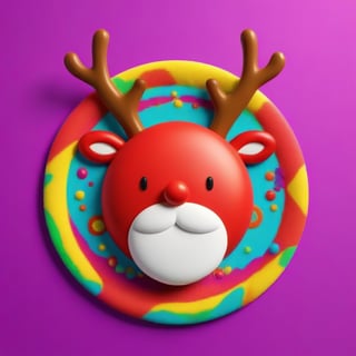 christmas theme towel-textured hanging in blurry background, colorful plastic circle moldure in the center laying on towel-background with a very very very very very very very very cute 3d toy_face of a random fluffy Santa christmas super-cute reindeer head face inside of that spheric mold:1.2, best fluffy reindeer cute textures anatomy symmetry, christmas vibe, fun, happyness, joy, colored, childish, very very very very cute, the happiest color tones, Santa would approve it, very optimistic vibe, ral-chrcrts, 3d rendering, highquality super fun physics-based professional entertaining rendering, very cute-detailed, hyper original, exceptional epic cute outstading fluffy reindeer concept art composition masterpiece, , ,<lora:659095807385103906:1.0>