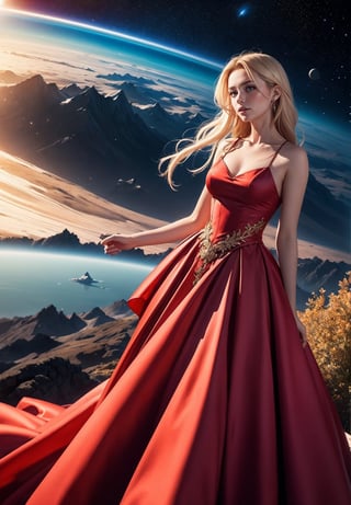 (masterpiece, high quality, best quality:1.3),
pupp1w11, long hair, blonde hair, perfect hair, nice body, ballgown,edgSciFi, wearing edgSciFi space suit, (in space)
extremely detailed, extremely intricate, fine texture, Extremely high-resolution details, detailed hair, sharp focus, (Epic scenery:1.05), (beautiful scenery:1.05), (detailed scenery:1.05), (intricate scenery:1.05), (wonderful scenery:1.05), vibrant colors,
, 
,red_(ballgown