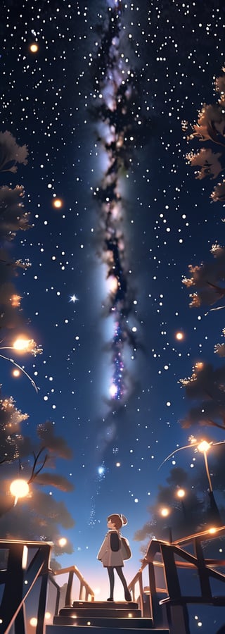 The entire galactic starry sky,Magnificent,Twinkling starlight,boundless,Fantastic sights。