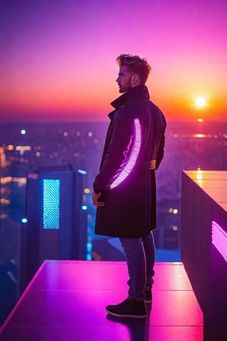 best handsome cyberpunk punk hunk learning telepathy on the roof of a skyscrapper in a cyberpunk plasma-color reflective sunset with beautiful lens flare,
BREAK,
BREAK
BREAK
BREAK,
(SIDE VIEW, TRANSPARENCY, FUTURISTIC LIGHTING, LEDS, OLED SCREEN, PLASMA)
BREAK,
BREAK,
BREAK,
(NOISE: 33%),
BREAK,
BREAK
BREAK,
BREAK,
(BEST CYBERPUNK FUTURE STYLE COMPOSITION)
BREAK,
BREAK,
BREAK,
BREAK,
HYBRID PHOTO WITH DIGITAL ART,
BREAK,
BREAK,
MILIMETRIC RESOLUTION, 120FPS,
BREAK,
BREAK,
(CHARACTER FOCUS, MALE FOCUSL, FULL HEIGHT):1.3,
BREAK,
,cyberpunk style