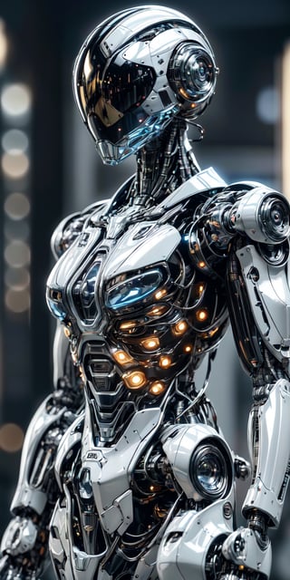 ((high resolution)), ((8K)), ((incredibly absurdres)), break. (super detailed metallic skin), (an extremely delicate and beautiful:1.3), break, ((1robot:1.5)), ((slender body)), (large breasts), (beautiful hand), ((metallic body:1.3)), ((cyber helmet with full-face mask:1.4)), break. ((no hair:1.3)) , (blue glowing lines on one's body:1.2), break.((intricate internal structure)), ((brighten parts:1.5)), break. ((robotic face:1.2)), (robotic arms), (robotic legs), (robotic hands), ((robotic joint:1.2)), (Cinematic angle), (ultra-fine quality), (masterpiece), (best quality), (incredibly absurdres), (highly detailed), high res, high detail eyes, high detail background, sharp focus, (photon mapping, radiosity, physically-based rendering, automatic silver balance), masterpiece, best quality, ((Mecha body)), furure_urban, incredibly absurdres, science fiction, dark, horror, yk_cyborgs, UHD, 8K, sci-fi masterpiece, sharp focus, bokeh, intricate, highly detailed, cinematic volumetric lighting, epic light, intense colors, vibrant colors, chromatic