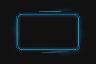 blowing blue line ui frame,black background