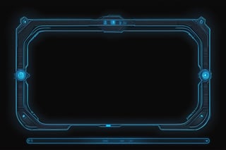 blowing blue line ui frame,black background,survival-game,fantasy,school style