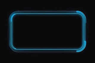 blowing blue line ui frame,black background