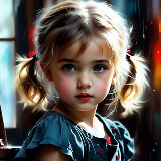 best quality, cinematic film story, (masterpiece), RTX, 8k, HDR, Anna Anna Razumovskaya, Casey Baugh, Antonio Mora, Aminola Rezai, Giovanni Boldini, art, realistic art, digital illustration, portrait, bright saturated colors,
The ultimate beautiful scene that encapsulates all the adorableness of an unbelievably cute little girl, UHD, 32k