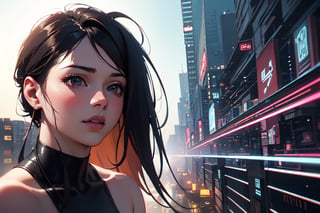 (4k), (masterpiece), (best quality), (extremely intricate), (realistic manga art anime), (sharp focus), (cinematic lighting), (extremely detailed), sci-fi theme, synth-wave, cyberpunk

1girl

Backgound, vibrant cyberpunk city,1 girl,SAM YANG,yuzu