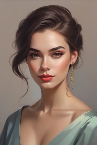 portraits made in the style of van gog, female portrait