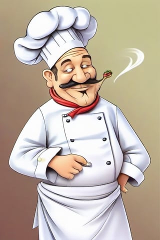 A funny chef