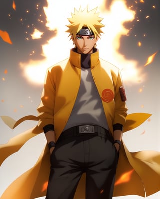 Angry Minato namikaze,女孩,旗袍,Dream, Minato Namikaze the Fourth Hokage: Minato's attire can be recognized by his iconic yellow flash coat. He wore a short bright yellow jacket with a prominent collar which had flame-like designs on the back that resembled his nickname "Konoha's Yellow Flash." Underneath he wore a plain white long-sleeved shirt black pants and sandals. Minato also carried a white kunai holster on his lower back, in the style of yuumei, realistic hyper - detailed rendering, yumihiko amano, zhang jingna, wiccan, trace monotone, rtx on ,細緻的背景,indian boy, various poses , 1boy, Naruto anime, hokage hashirama senju