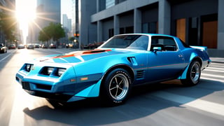 4k, masterpiece, 1981 pontiac firebird esprit (trendwhore style:1.4), abstract art, abstract sunlight, abstract blue theme. frontal and side view, cityscape background, sharp details. BREAK highest quality, detailed and intricate, original artwork, trendy, vector art, award-winning, artint, SFW, ,night city,DonMW15pXL,