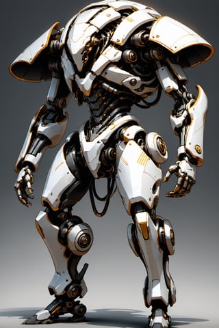 perfect slender full body,((mecha, slender, streamlined shape, smooth mech body)), mech, mecha, mechanical android,mechanical face, intricately hard surface, heavy armored hands and legs, joints on rivets, attached many mechanical equipments, (((hard surface pyramid closed hood))), huge thigh, huge forearm,(((full body shot))),absurdres,ultra hires,ultra detailed, best quality, front shot,