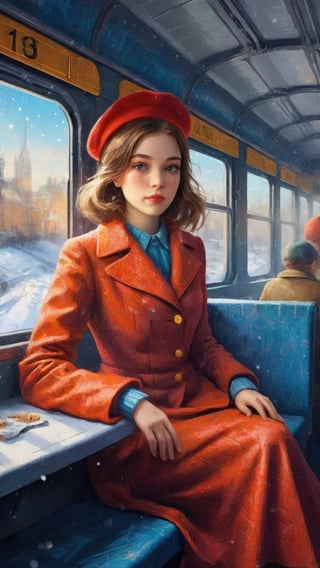  impressionism, girl, sitting on a train, christmas, close-up, peaceful atmosphere, high-quality brushstrokes
cubism, female passenger, train journey, snowy landscape, bird's-eye view, dynamic composition, rich color palette
surrealism, young woman, alone on a train, dreamy snowy scene, tilted angle, intricate details, vibrant colors
pointillism, girl with red coat, train compartment, festive decorations, frontal view, vivid colors, textured patterns
pop art, female traveler, modern train, winter wonderland, diagonal perspective, bold lines, high-contrast colors, candy-coated