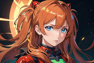 Asuka, 1girl, Blue Eyes, Red Skinsuit, Red Rubbersuit, Orange Hair , souryuuasukalangley, plugsuit 02, interface headset, looking at viewer , Angry Face , Code Eyes, Look down face, Expressionless face, Face Close Up , ((Best quality)), ((masterpiece)), 3D, HDR (High Dynamic Range),Ray Tracing, NVIDIA RTX, Super-Resolution, Unreal 5,Subsurface scattering, PBR Texturing, Post-processing, Anisotropic Filtering, Depth-of-field, Maximum clarity and sharpness, Multi-layered textures, Albedo and Specular maps, Surface shading, Accurate simulation of light-material interaction, Perfect proportions, Octane Render, Two-tone lighting, Wide aperture, Low ISO, White balance, Rule of thirds,8K RAW, Aura, masterpiece, best quality, Mysterious expression, magical effects like sparkles or energy, flowing robes or enchanting attire, mechanic creatures or mystical background, rim lighting, side lighting, cinematic light, ultra high res, 8k uhd, film grain, best shadow, delicate, RAW, light particles, detailed skin texture, detailed cloth texture, beautiful face, (masterpiece), best quality, expressive eyes, perfect face,