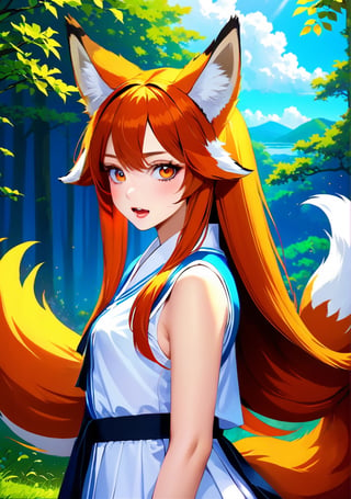 1girl, fox ears, fox tail,
Cinematic cover art, zoom out,
maximum image texture, best quality UHD 16k, Anime 1.5, best quality, masterpiece, Ultra detailed, very high definition, extremely delicate and beautiful, more contrast, high contrast,more detail XL