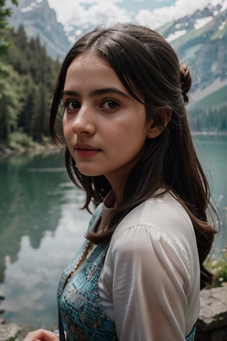 Girl,epic portrait,[[soft cinematic light,adobe lightroom,photolab,hdr,intricate,highly detailed,]],depth of field,epic realistic,bul4n,8k,sony aCR7 camera,detailed face,detailed body,lake