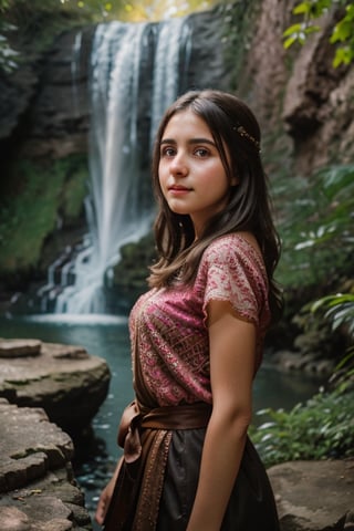 Girl,epic portrait,[[soft cinematic light,adobe lightroom,photolab,hdr,intricate,highly detailed,]],depth of field,epic realistic,bul4n,8k,sony aCR7 camera,detailed face,detailed body,waterfall