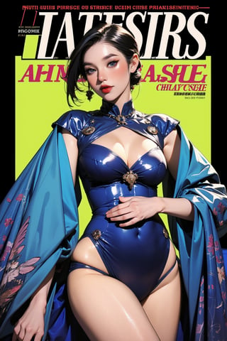 lustfully, dangerous, ((high arc priestess, )) thigh up body, 1girl, looking at viewer, intricate clothes, shiny, professional lighting, different hairstyle, coloful outfit, colorful background, intricate background, fantasy, ancient, magazine cover, chimai