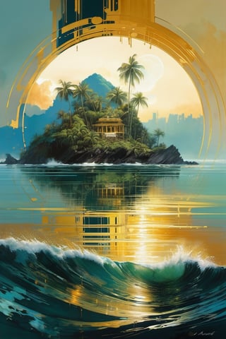  ((a tropical island, seen from the sea)),black ink flow, 64k resolution photorealistic masterpiece by aaron horkey and jeremy mann, intricately detailed by jean baptiste mongue, acrylic: watercolor art, professional photography, dynamic lighting, volumetric lighting maximalist photoillustration:by marton bobzert,8k resolution concept art intricately detailed, complex, elegant, majestic, ecstacy, fantastical, aspect ratio:16:9, ,xyzsanart01,portrait_futurism,dripping paint,abstact,(Circle:1.4)