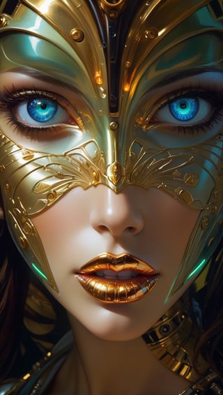 art by Masamune Shirow, art by J.C. Leyendecker, a masterpiece, stunning beauty, perfect face, full-body, hyper-realistic oil painting, vibrant colors, Body horror, steampunk spacesuit, full face translucent visor, in the style of futuristic space glamour, Steam punk, tribal adornments, frank frazetta style pose, perfect makeup, boris vallejo style background, plain neon steampunk background ,biopunk style,cyberpunk style,art by sargent,Oil painting of Mona Lisa ,Leaf,Leonardo Style,fr4z3tt4 , ,futuristic alien