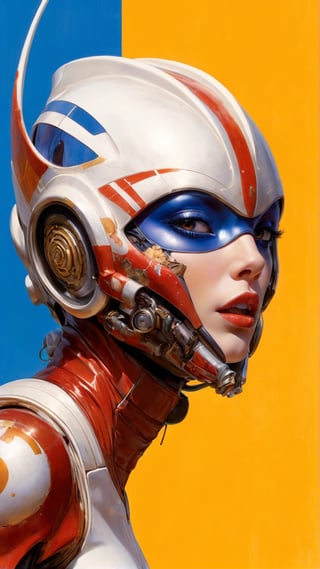 art by Masamune Shirow, art by J.C. Leyendecker, art by simon bisley, art by ralph steadman, a masterpiece, stunning beauty, hyper-realistic oil painting, star wars alien creatures, a portrait picture, incredible detail, fantasy portrait, alien skin, breathing apparatus, fish like skin, eel like noses, red graffiti background, 