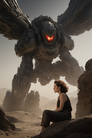 50 year old sigourney weaver as ripley, talking to Michael fassbender as David, low lighting, intense shadows, dripping blood and sweat, messed up, battling human troopers, art by hr giger, a masterpiece, hyper-realistic oil painting, a telephoto shot, 28 mm wide angle lens, f2, 8, a movie still photo, small depth of field,