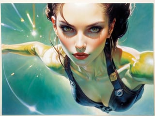 art by Masamune Shirow, art by J.C. Leyendecker, art by simon bisley, a masterpiece, stunning beauty, hyper-realistic oil painting, star wars female alien creatures, a portrait picture, incredible detail,artint