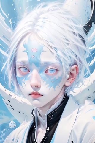 anime character with white hair and black and light blue eyes,mini cute style,doge,realistic cute girl painting,cooky,boy,traditional_japanese_clothes,telegram sticker,aliased,child,painttoolsai,shark,:,boy with neutral face,squishy