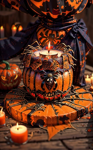 (Masterpiece, Best Quality: 1.2), Decorations
Halloween, Halloween Pumpkin, Spider-Man Spider Web, Spider-Man Spider, Skeleton Halloween Candle