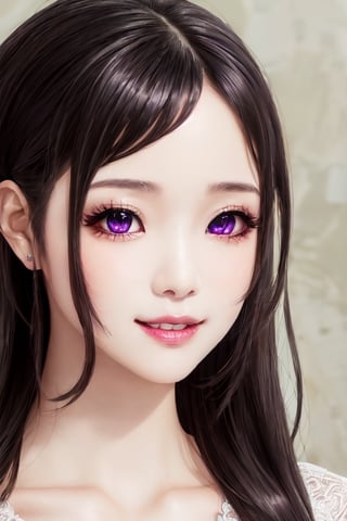 masterpiece, best quality, high definition, 
Kaori Houjou, solo, (purple eyes:1.1), (black hair:1.2), long hair, (Wedding Dress), (ornate hairstyle), (elegant, feminine, sophisticated), (cute girl), gorgeous face, gorgeous eyes, detailed face, detailed hands, smile, photorealistic, (asian face:1.2)