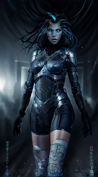 (Photorealistic,  masterpiece,  top quality,  raw photo),  very beautiful young woman,  full silver Ninja uniform,  gloves,  detailed beautiful blue eyes and lalisa manoban face,  realistic and thin body open legs detailed skin texture,  natural dark night,  1girl, 
