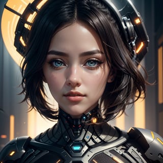 (highres,masterpiece:1.2),ultra-detailed,realistic,physically-based rendering,cyborg woman,electronic systems on-head humanoids,with a detailed brain that you can see,cranial mechanical parts representation,female face,beautiful detailed eyes,beautiful detailed lips,muscle wire,flesh-colored skin,metallic elements,digital interface,glowing circuitry,advanced sensors,high-tech prosthetics,seamless integration,artificial intelligence,technological enhancements,wearable technology,modern aesthetics,bionic enhancements,advanced biotechnology,sleek and futuristic design,blending of human and machine,symbolic representation of human evolution,harmonious coexistence of organic and synthetic components,vivid colors,dynamic lighting