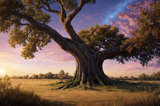 A very large dead tree with standing tall with drawft branches, covering the whole canvas on the tree branches, a very detailed various different kind of many human faces hidden all over, is mesmerizing, colorful atmosphere behind the tree, a glowing sky blue Ash, on the ground, some dead plants on the tree, branches, and all over the tree, thousands of different human faces all over the tree peoples head in details beautiful art