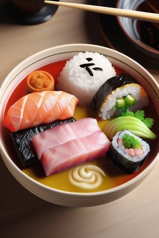 Delicious looking japan food,photorealistic