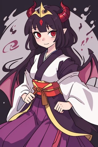 1girl, Demon Princess, japanese_clothes