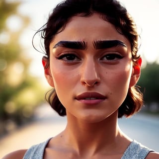 full format portrait of Golshifteh Farahani, ((realistic human face proportions)), Meybis Ruiz Cruz, photorealistic, perfectly framed portrait, style, backlighting, in the style of the cycle frontier