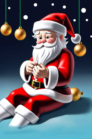 santa clause, aquascreaming, cute background, xmas