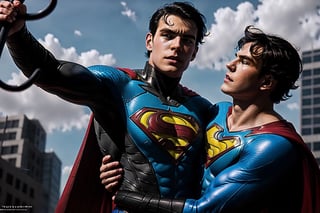  teen superman and Nightwing, having sex, penis and semen, FFIXBG, ejeculation,realhands,nightwing,Maxalexanderschmidt,Male focus, teenager