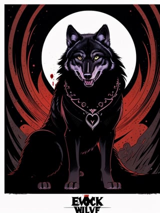 (body:0), 
(huge ugly evil black wolf:1.2),  
(description:0), 
drooling, covered in blood, evil aura, growling, ready to attack,
(game card:0), 
(tetradic colors,  inkpunk,  ink lines,  light particles, strong outlines, art nouveau,  bold traces,  unframed,  high contrast, vector,  art by MSchiffer,  zoom out view:),