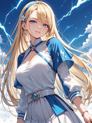 score_9,score_8_up,score_7_up,score_6_up, masterpiece, best quality, 8k, 8k UHD, ultra-high resolution, ultra-high definition, highres
,//Character, 
1girl, solo, long hair, blonde hair, blue eyes
,//Fashion, 

,//Background, white_background
,//Others, ,Expressiveh, 
lightning magic charging