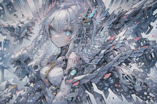 (best quality, masterpiece, colorful, dynamic angle, highest detailed)upper body photo, full body photo, fashion photography of cute  1girl, mechanical arms, cyborg, dark mood, dystopia, glowing, looking at viewer, sitting, long hair, bokeh (intricate details, hyperdetailed:1.15), detailed, light passing through hair, (official art, extreme detailed, highest detailed),mecha,light particles,YAMATO,more detail,full_body_portrait,front-view,character design sheet, full body of a cartoonish Japanese Kappa character in robes, in the style of cartoon illustration and sketch, character concept, --chaos 0