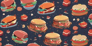 ((cartoon style)), Meat Background, anime, cute, simple_background