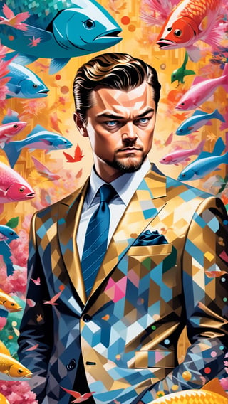 highly detailed digital artwork. ultra intricate, art by Tomokazu Matsuyama, Leonardo DiCaprio dressed as Cobb from the movie Inception directed by Christopher Nolan, thanksgiving theme,detailmaster2