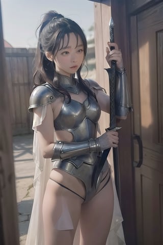 Lyra is a young woman, show pussy, who defies the expectations of her society by donning armor and wielding a sword. Her goal is to defeat the mythological creature that threatens Aetheria and prove that women are just as capable as men. However,  her conflict arises when she realizes that her father want her marry a nobleman for political gain.,kwon-nara