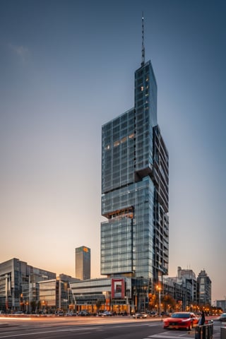 modern, public building, city centers, squares, urban landscape, cars, people, streets, reality, RAW photo, (high detailed skin:1.3), 8k uhd, dslr, soft lighting, ultra quality, film grain, Fujifilm XT3, sharp image, best qualitym, authentic, high quality