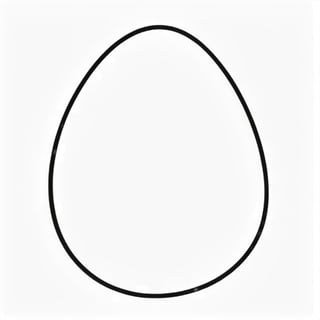 (((colorless))), centered, coloring book page, (((Black and white line art))), coloring page for kids, (((white background))), image of an egg, ((clean line art)), white, black, coloring book, free lines, cartoon, LINEART, MONOCHROME