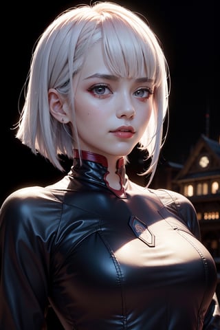 absurderes, mastutepiece, Best Quality, nffsw, 1girl in, Mature Woman, (Sharp Focus), Villain's smile, medium breasts, (Hair on long black background), (grey eyes), (Detailed eyes), Gothic lace costumes, Black and Red theme, Realism, Black_castle, Ultra-detailed, Vivid, Intricate details, Photorealistic,STEAM PUNK,aodai cyber